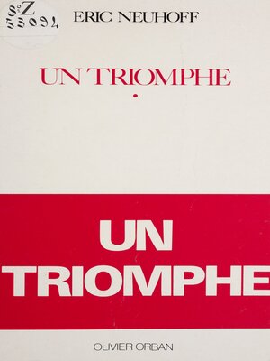 cover image of Un triomphe